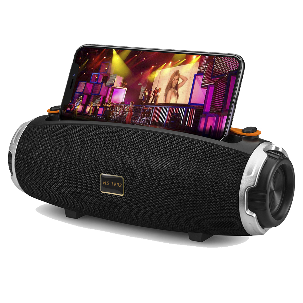 HS-1992 Portable Outdoor Subwoofer Wireless Speaker with USB/TF/FM/MIC Textile