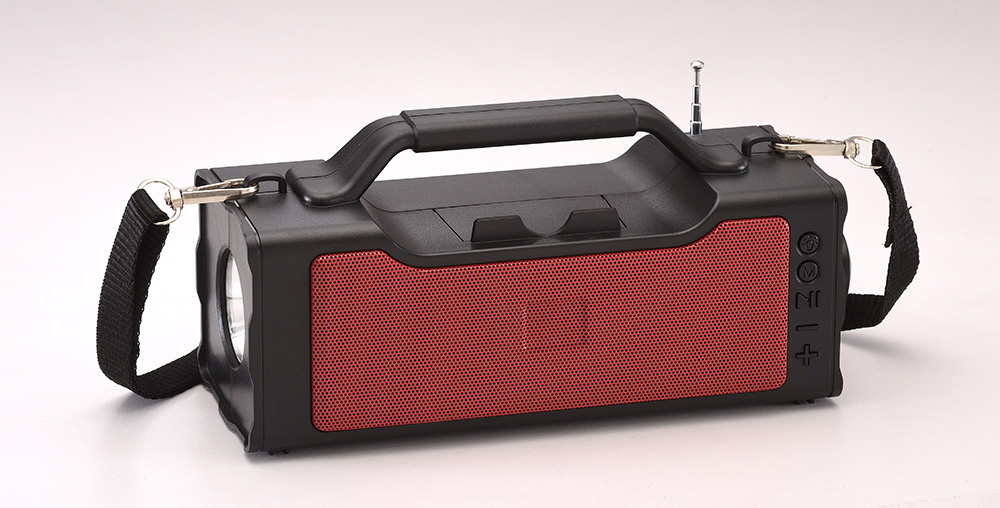 HS-2077 Wireless Bluetooth speaker portable flashlight FM radio smart speaker