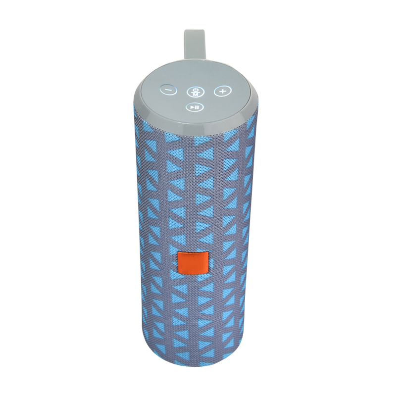 HS-2119 Cylindrical Wireless Fabric Bluetooth Speaker Portable Support USB Drive
