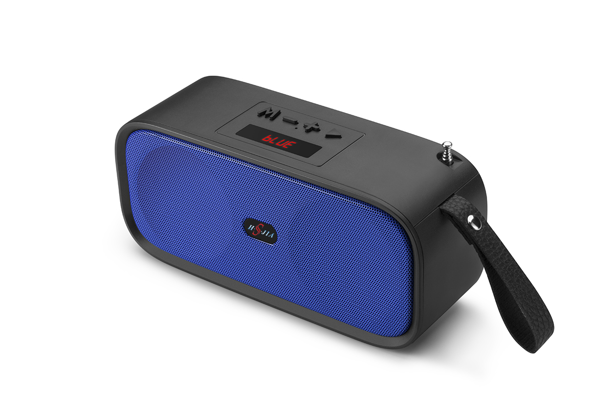 HS-2136 Bluetooth Speaker Card USB Phone Holder Dual Speaker Bluetooth Speaker