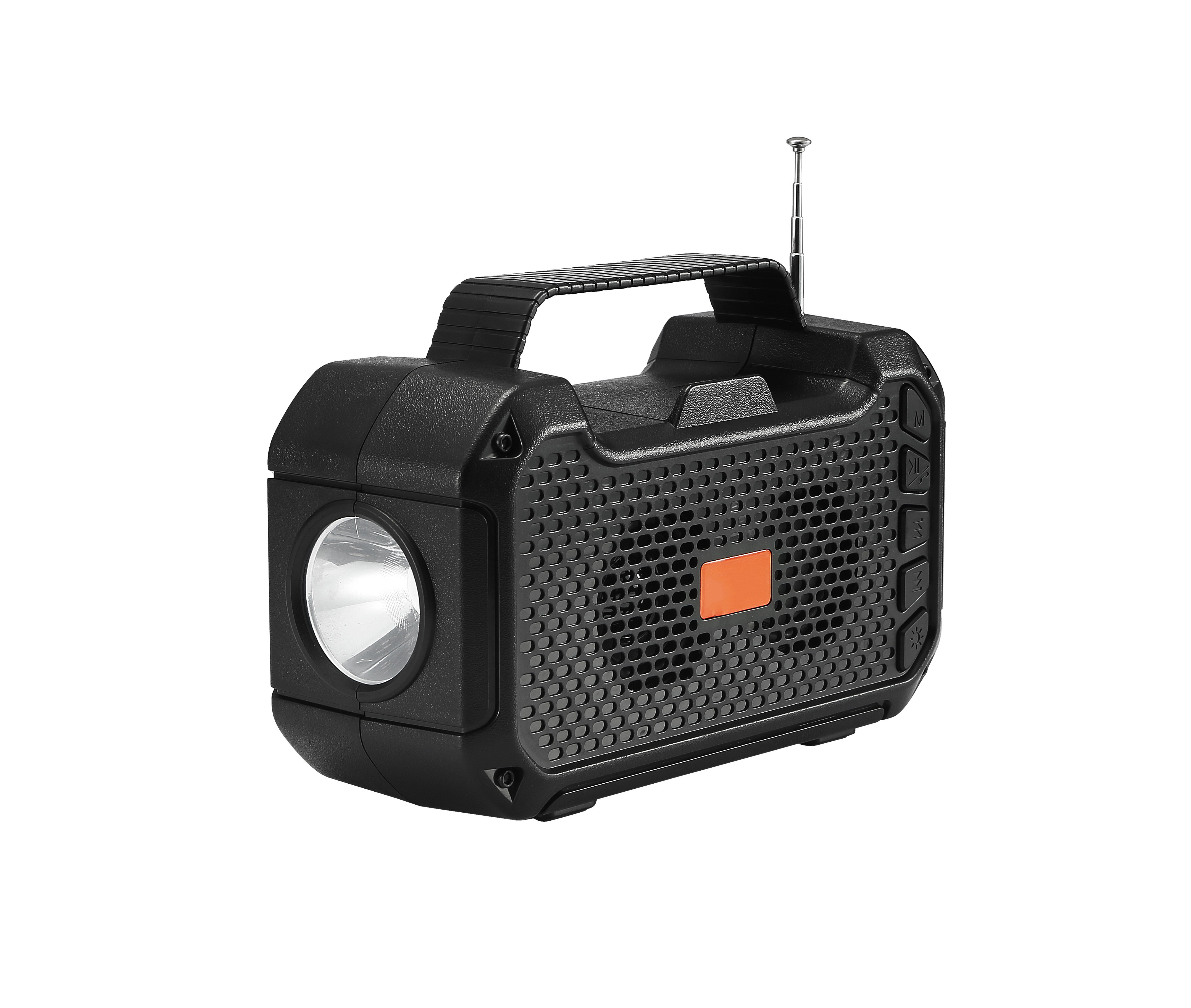 HS-2213 New Portable Speaker with Torch Solar Panel Support FM Radio