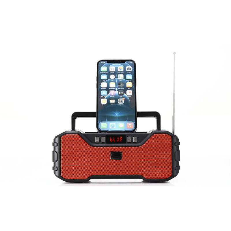 HS-2246 Speaker Bluetooth LED Display Phone Holder Support FM Radio