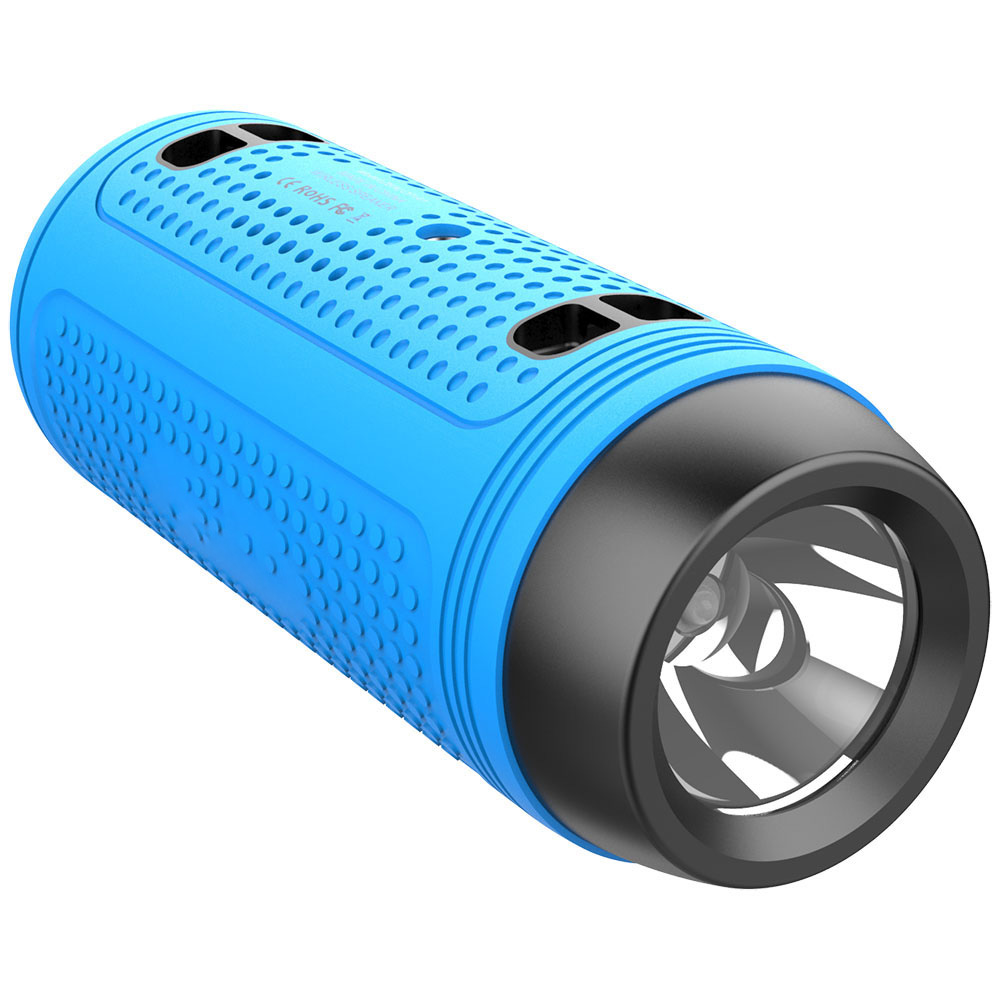 HS-2335 Bluetooth speaker outdoor portable with antenna flashlight speaker