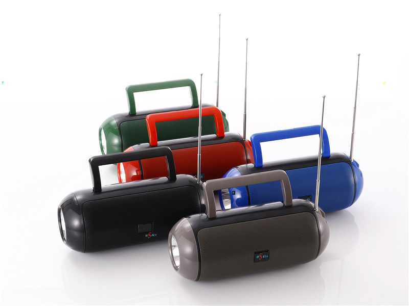 HS-2350 Portable outdoor Bluetooth speaker with light Mobile phone stand speaker