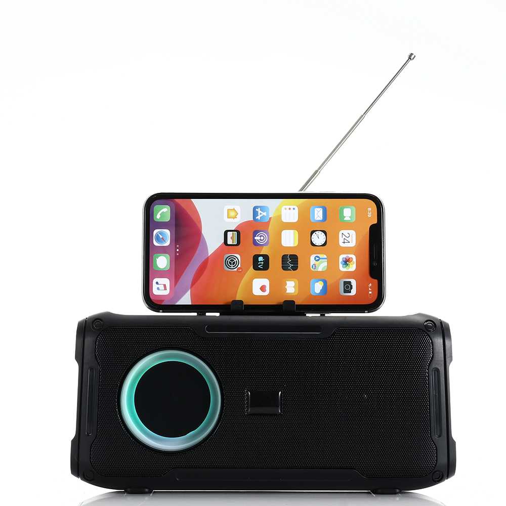 HS-2370 Portable Bluetooth speaker wireless dazzling light with stand speaker