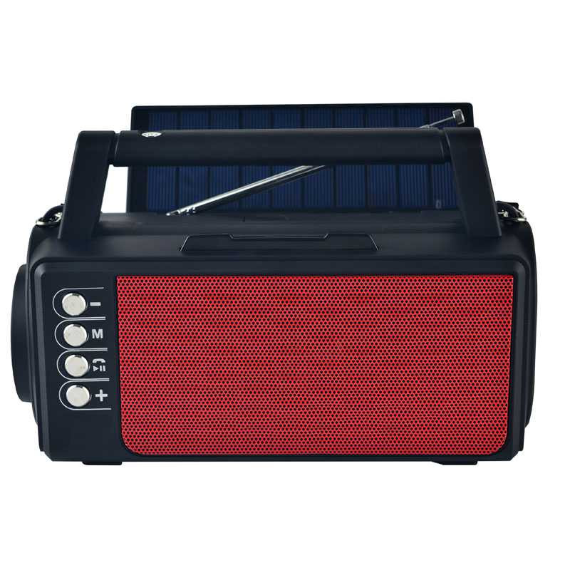 HS-2371 Hot sale solar charging speaker emergency radio with flashlight