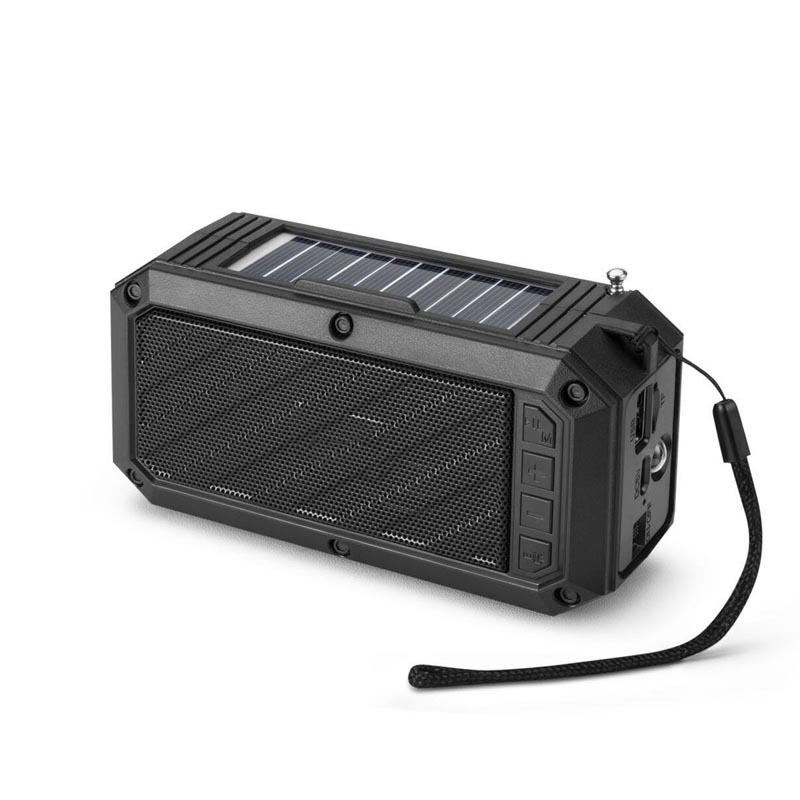 HS-2436 Factory hot sale speaker with solar panel charging phone holder