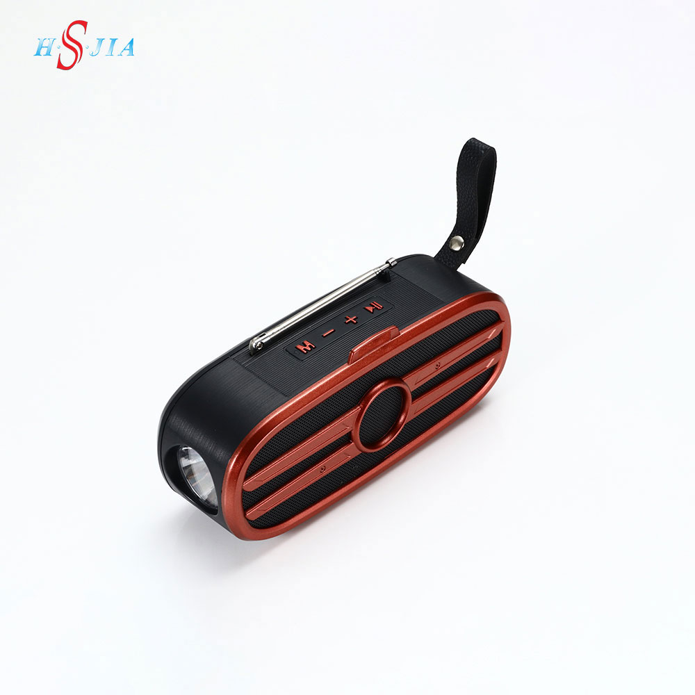 HS-2438A Outdoor portable speaker with emergency light solar panel speaker