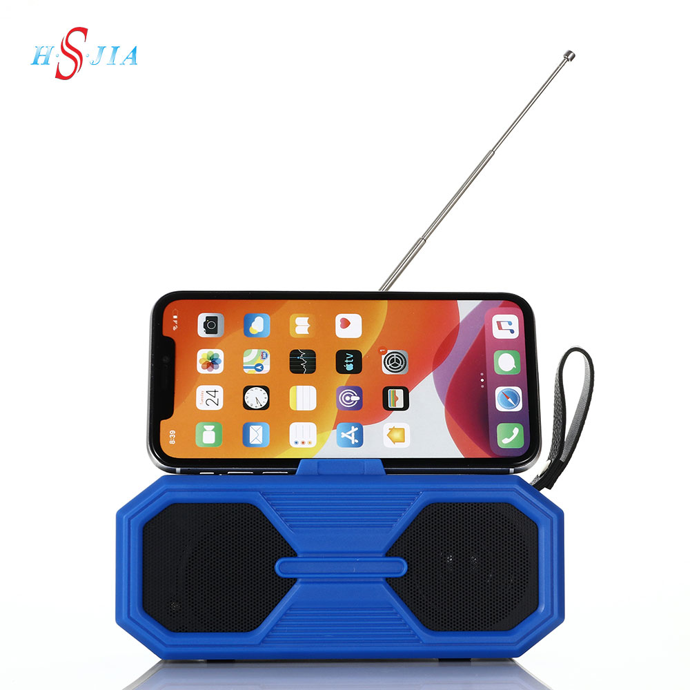 HS-2439B Portable speaker Bluetooth solar panel with mobile phone holder