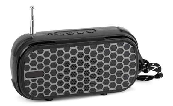 HS-2442 Outdoor portable Bluetooth speaker with solar panel rechargeable speaker