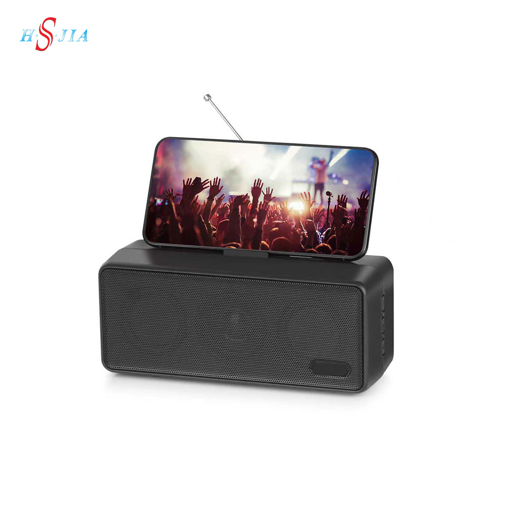 HS-2443 Factory hot sale bluetooth speaker with mobile phone stand outdoor