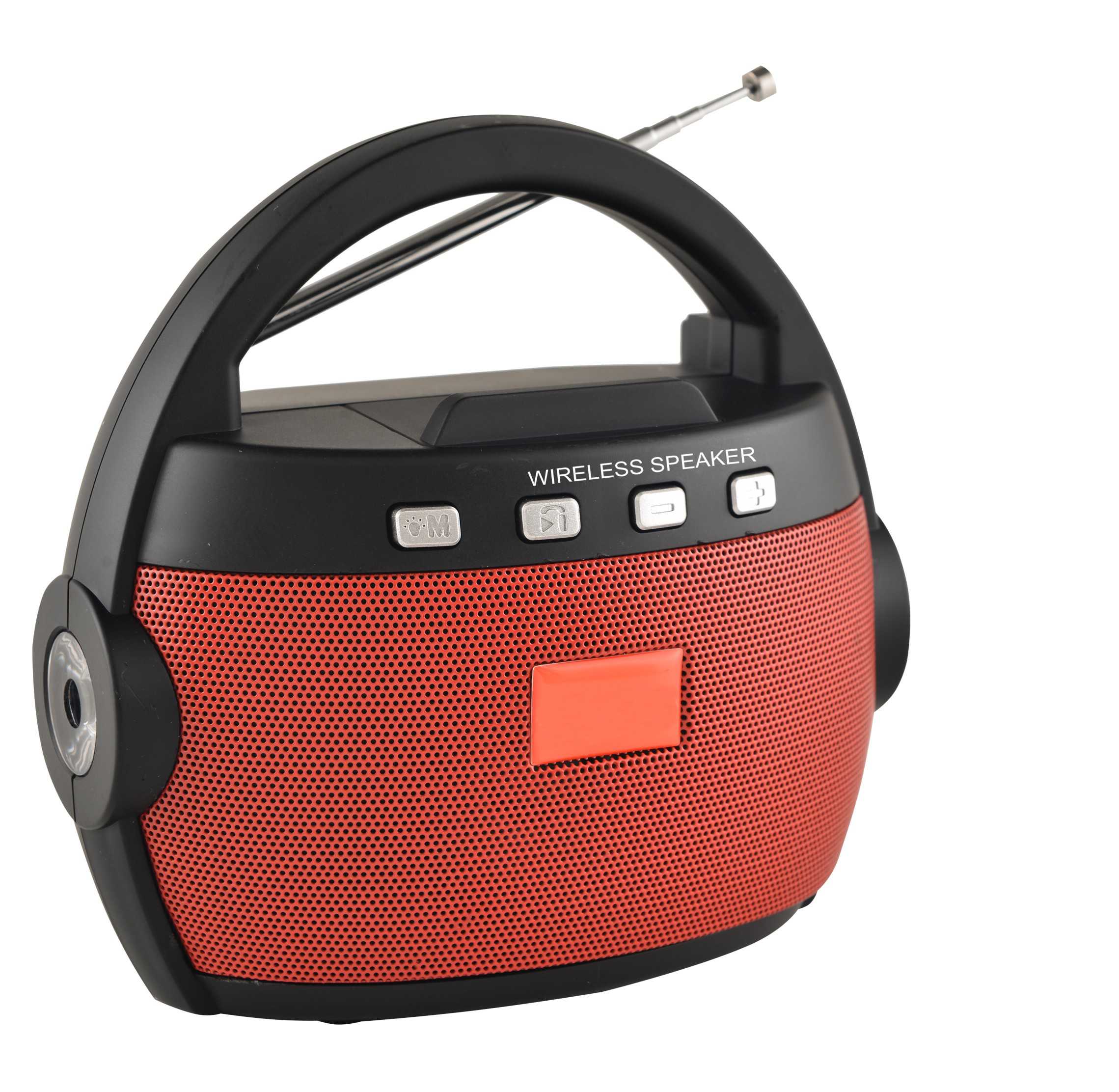 HS-2481 Factory hot sale portable portable speaker with stand antenna radio