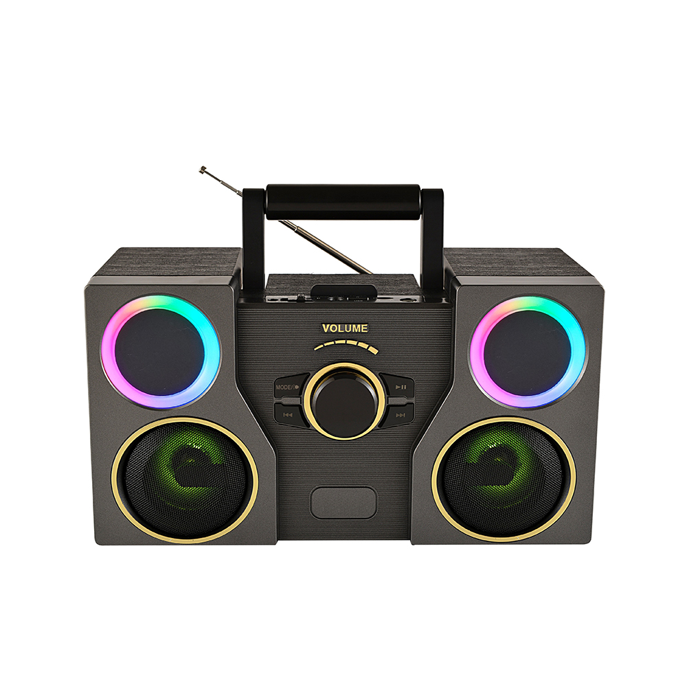 HS-2511 Outdoor portable speaker dazzling light high quality with stand speaker