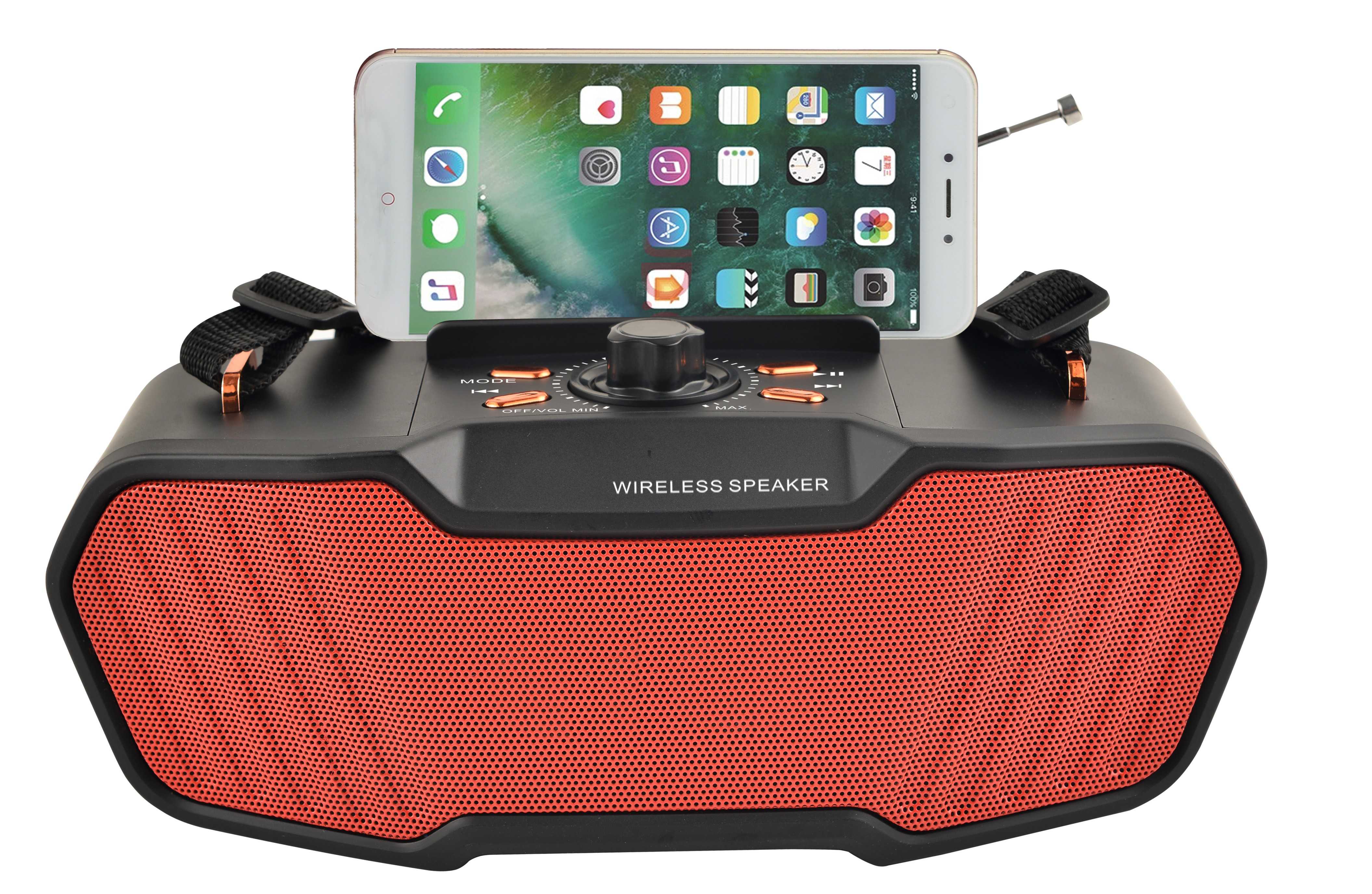 HS-2560 Factory direct Bluetooth radio with mobile phone holder solar charging