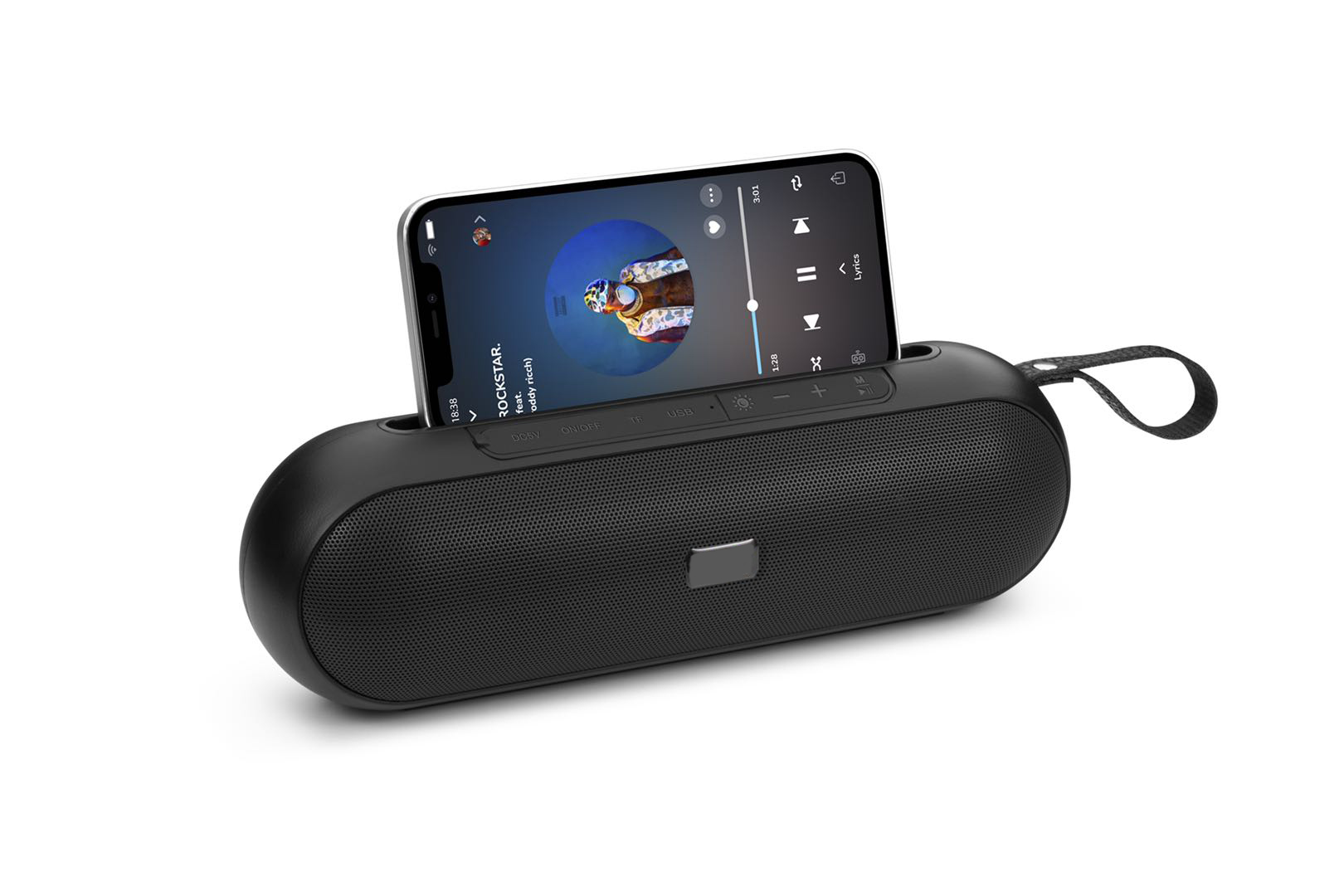 HS-2567 Factory direct sales speaker Bluetooth with phone stand 3.5mm connection