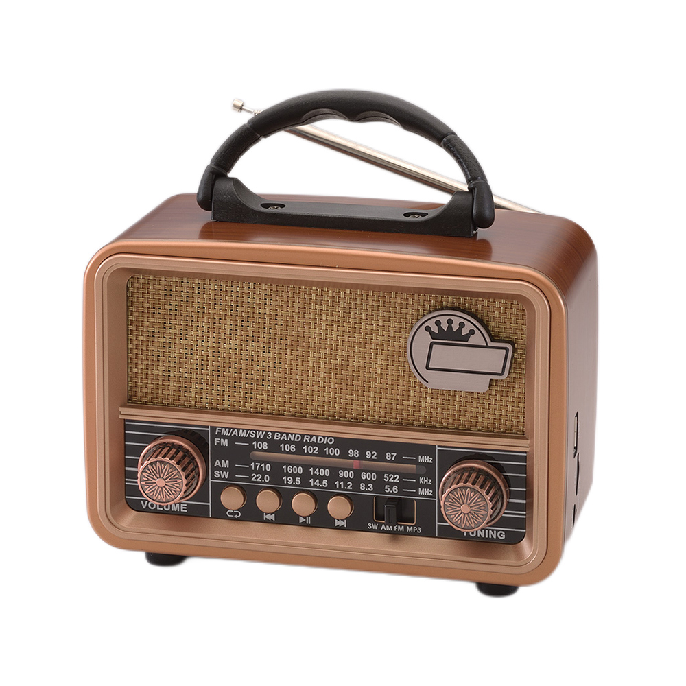 HS-2606 High quality vintage radio with player support for battery powered radio