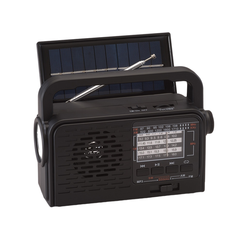 HS-2609 Emergency radio Solar powered radio with best reception battery operated