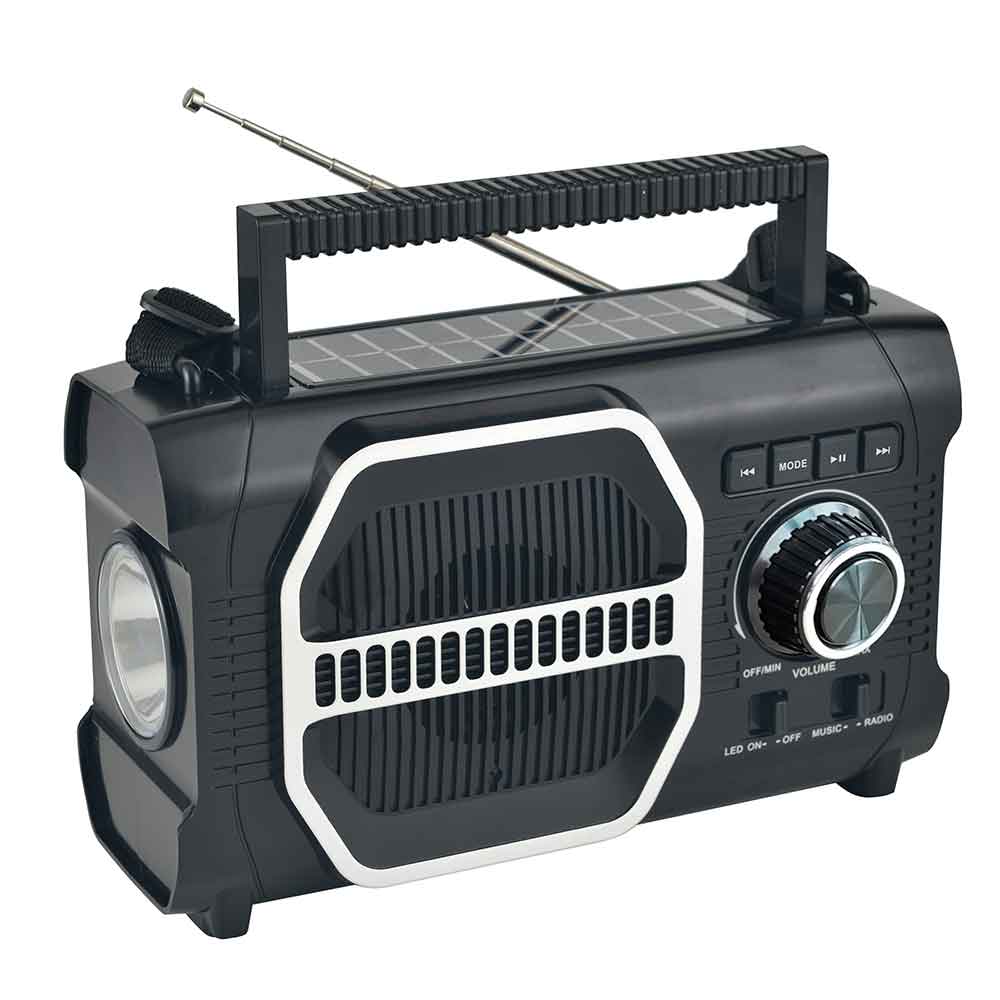 HS-2612 Factory supply Built-in speaker solar powered radio radio with aux input