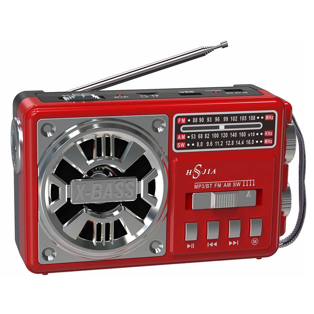 HS-2642 Built-in Speaker Am Fm Portable Radio rechargeable  wireless Radio