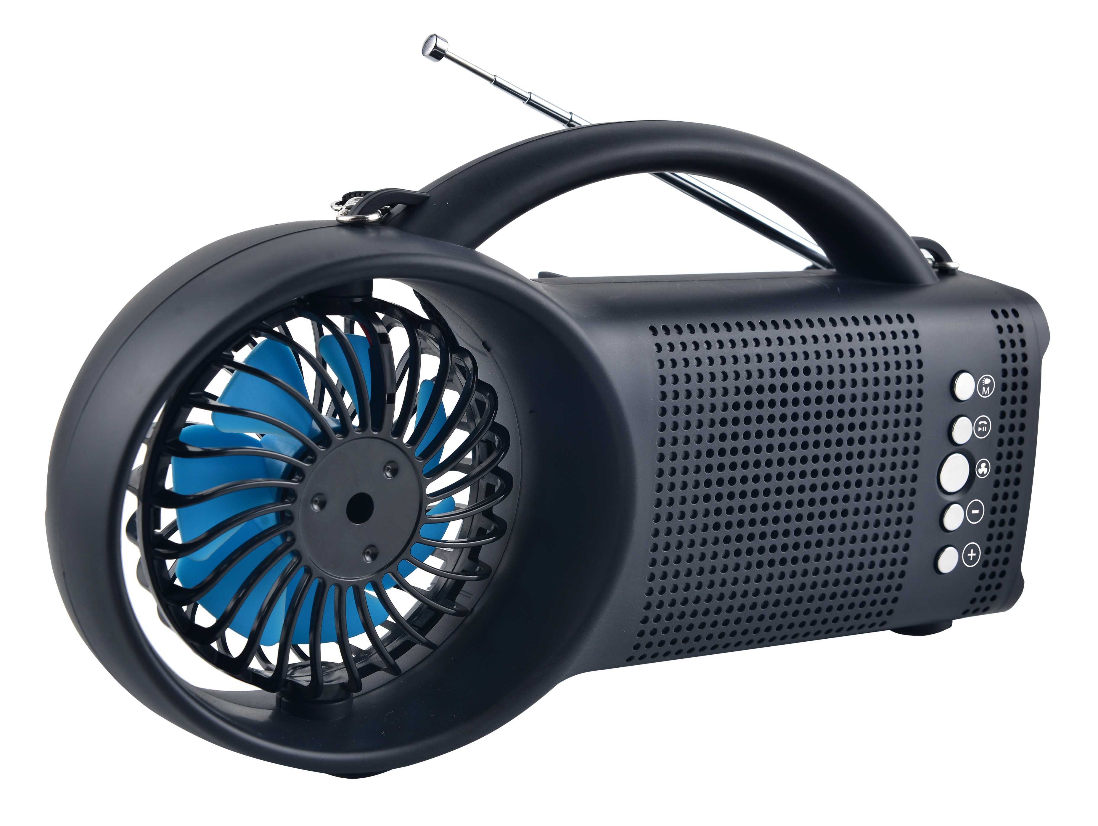 HS-2764 Outdoor Bluetooth speaker with fan three-band radio with emergency light