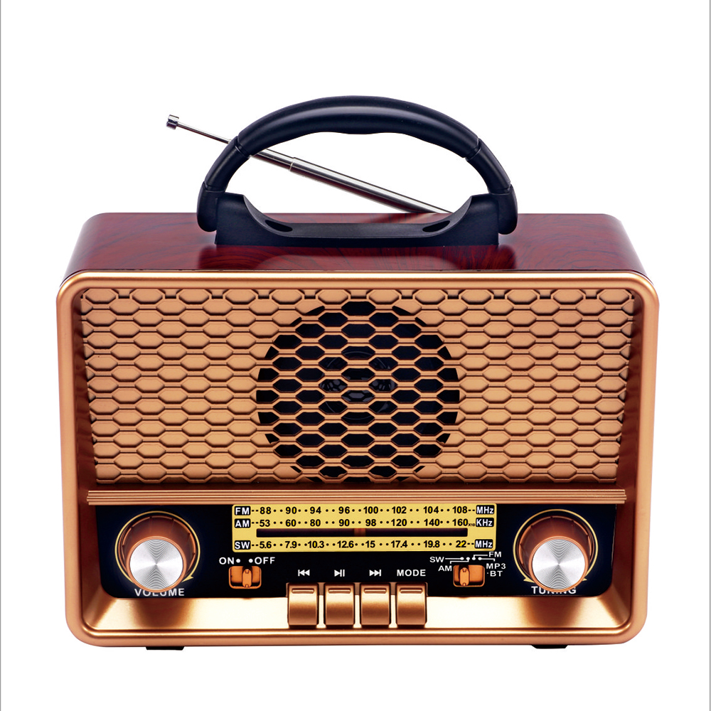 HS-2767 Wooden home phone wireless Bluetooth speaker vintage FM radio