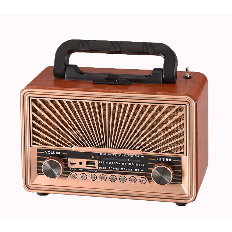 HS-2778 Wooden vintage multi-band radio support Bluetooth connection radio