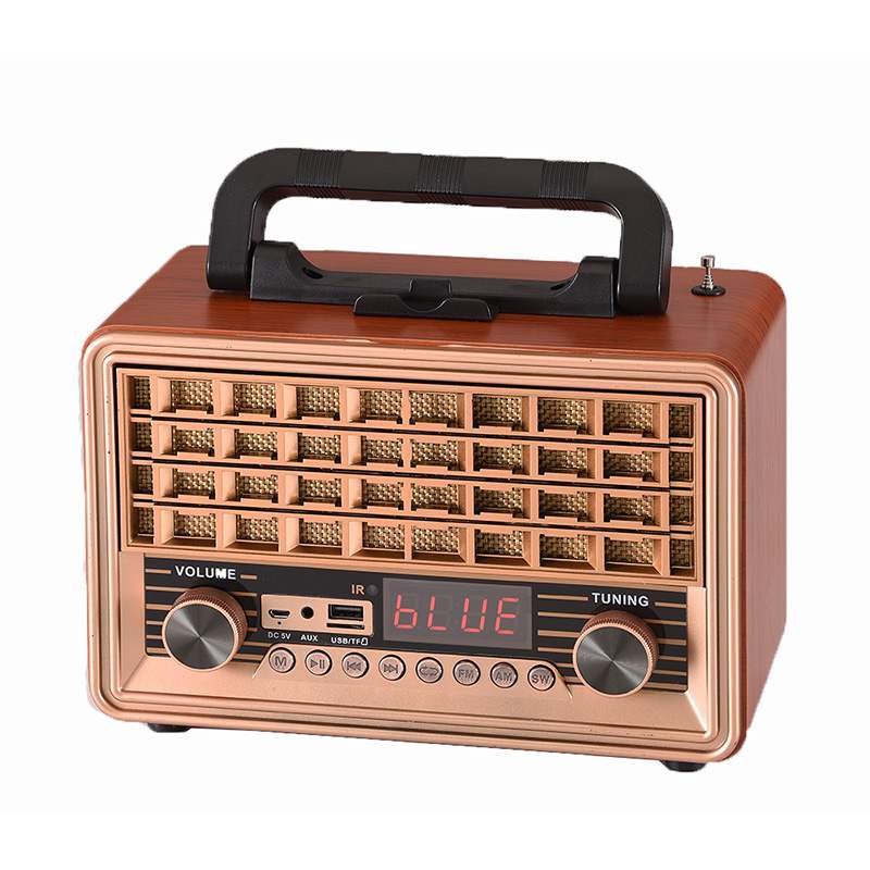 HS-2781 Family vintage three-band radio with LED display remote control radio