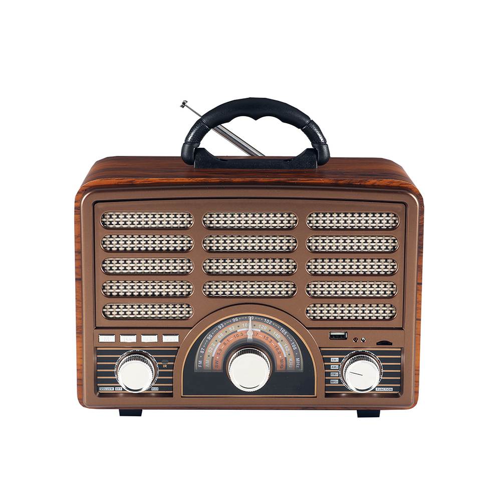 HS-2787 Vintage antique wood radio with Bluetooth multi-band radio home radio
