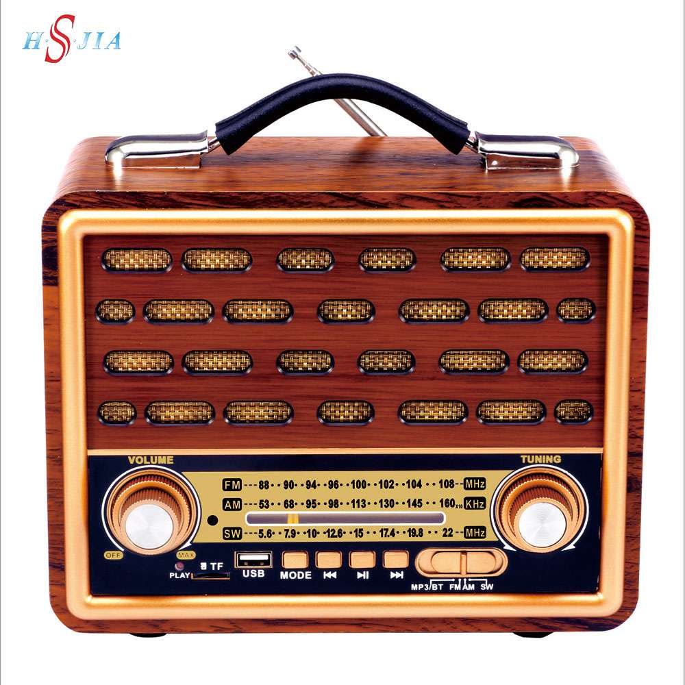 HS-2791 Retro radio multi-band support Bluetooth playback with solar power