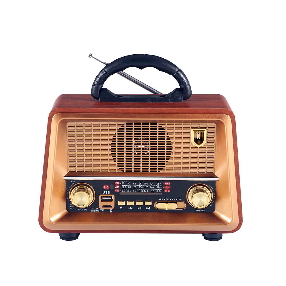 HS-2801Retro portable family Bluetooth multi-band radio imitation wood radio