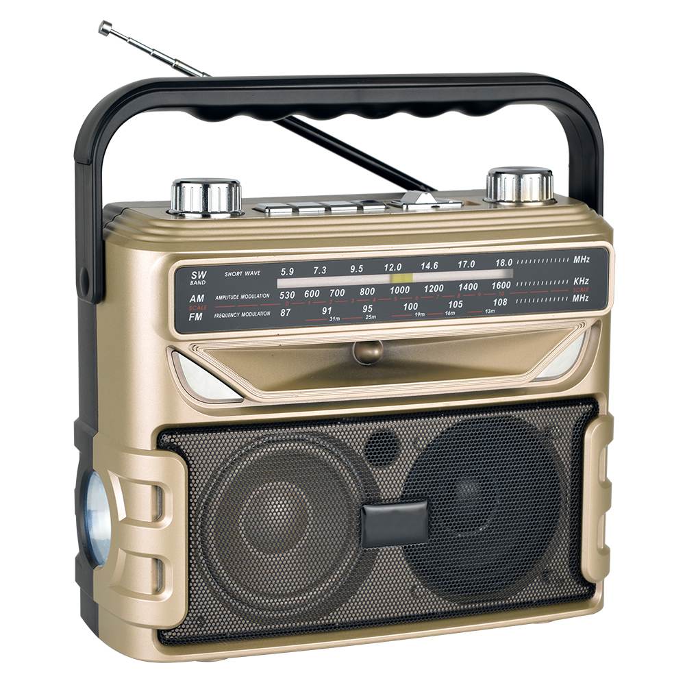 HS-2806 High quality Portable outdoor AM FM Radio with Torch light Radio