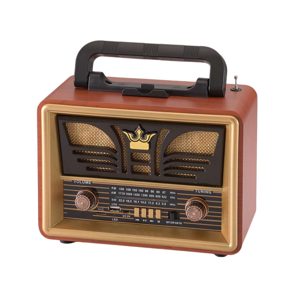 HS-2819 High quality bluetooth portable wooden finish with AM/FM/SW 3 band radio