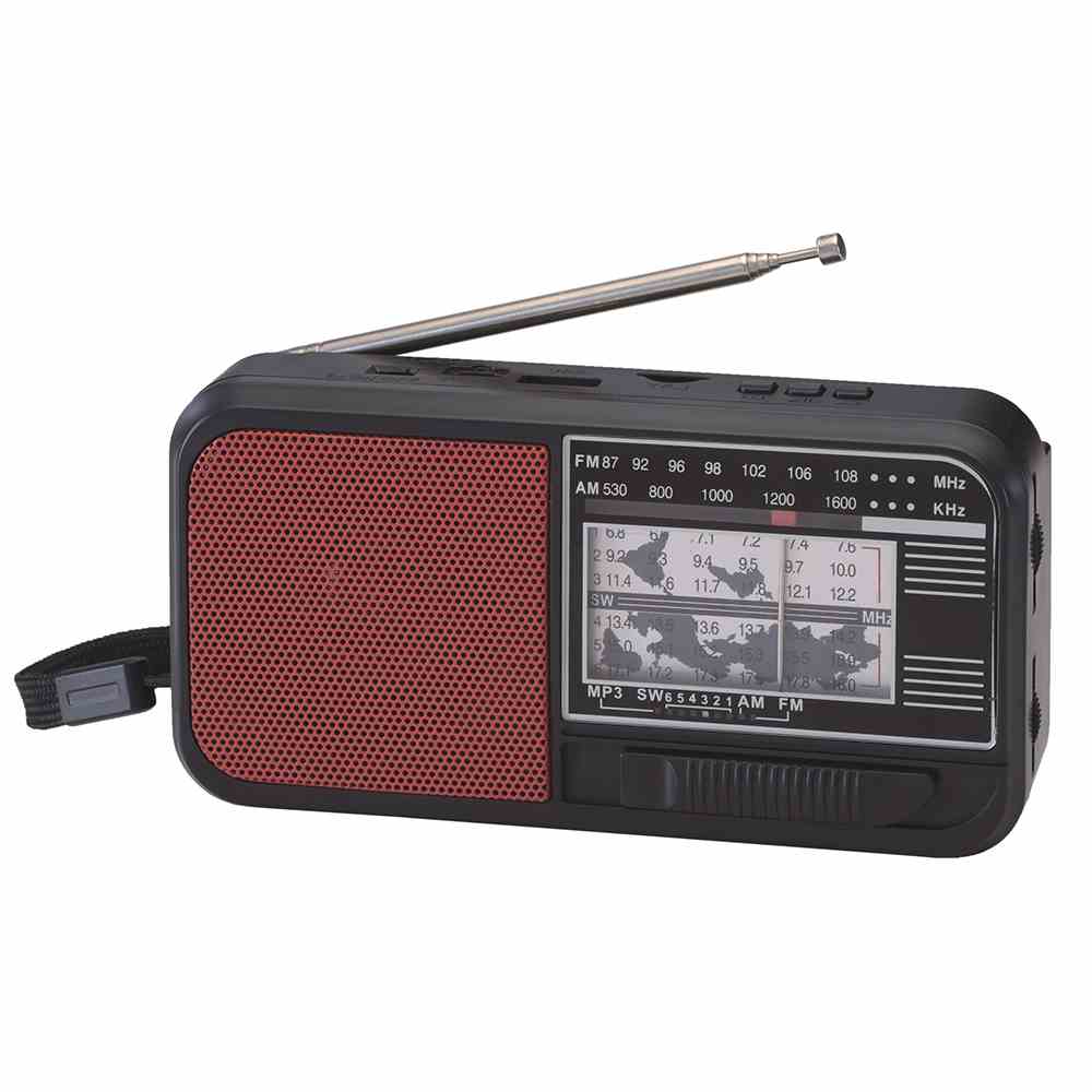 HS-2913 Factory radio solar powered portable pocket radio with LED light stereo