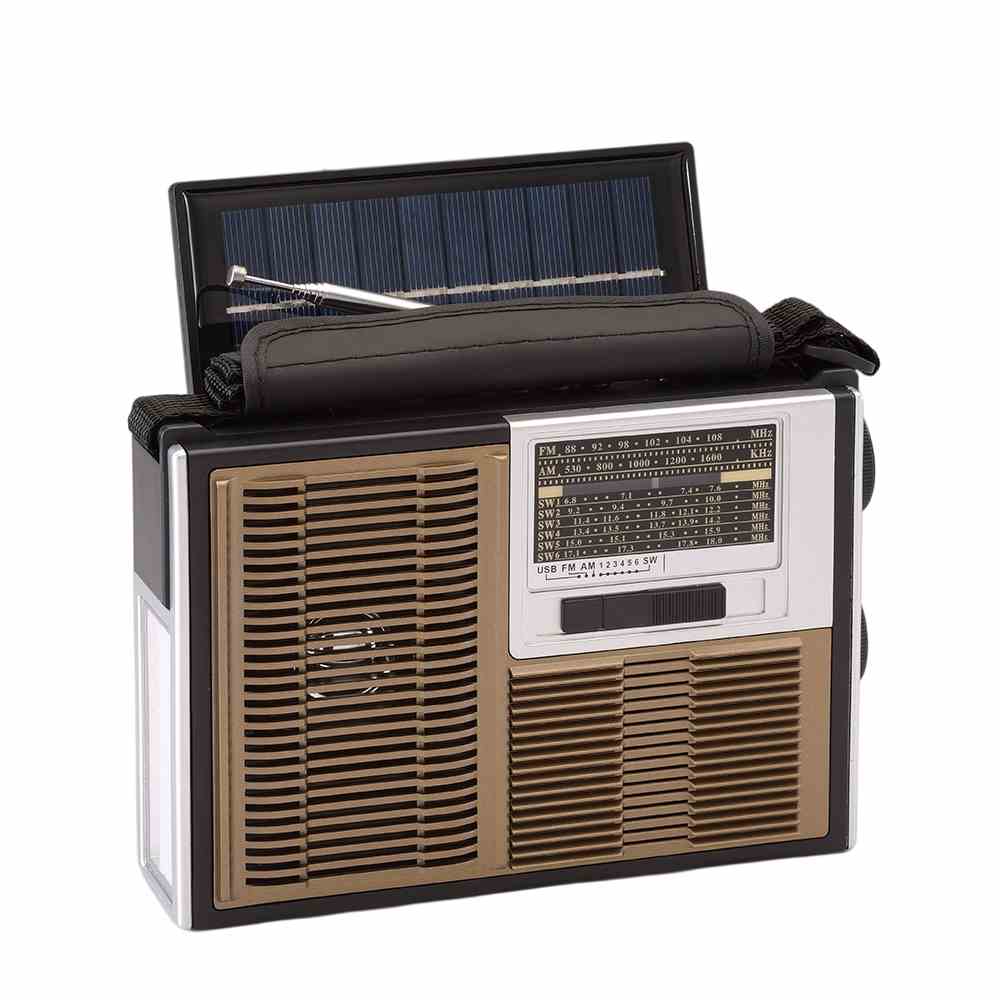 HS-2932 Factory Wholesale Portable Stereo indoor outdoor Radio with solar panel