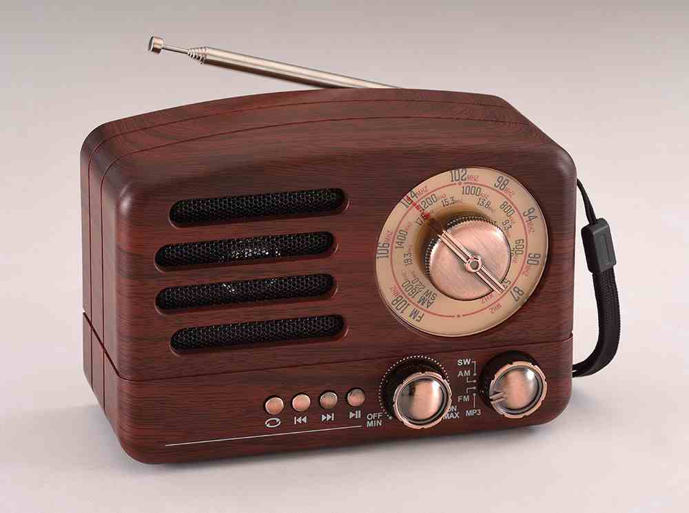 HS-2950  Retro Vintage Wooden Classic Portable Am/fm/sw Radio with usb tf card