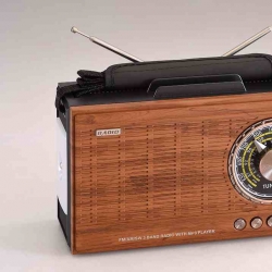 HS-2964 Popular Wooden Retro Wireless Speaker Rechargeable Fm Am Sw Radio Usb 