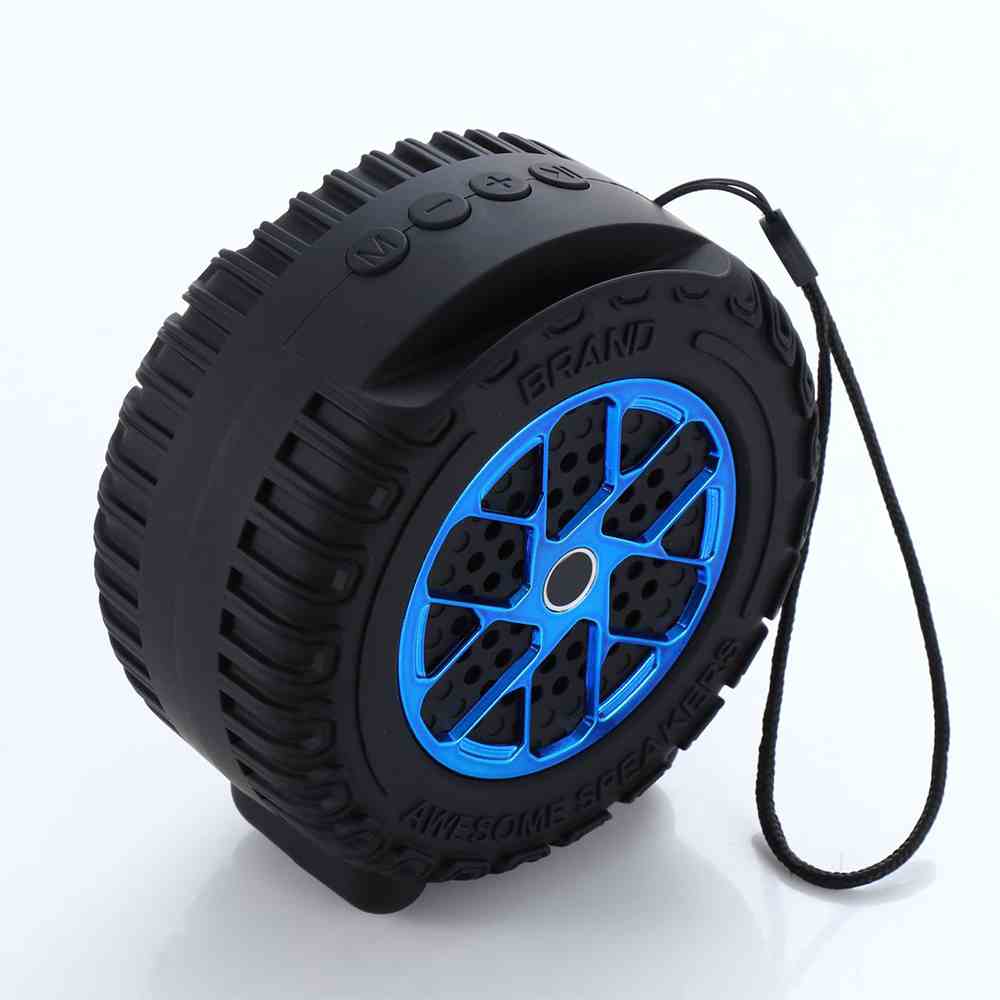 HS-3679 Unique Design Tire shaped mini wireless speaker bt speaker 60 Minutes