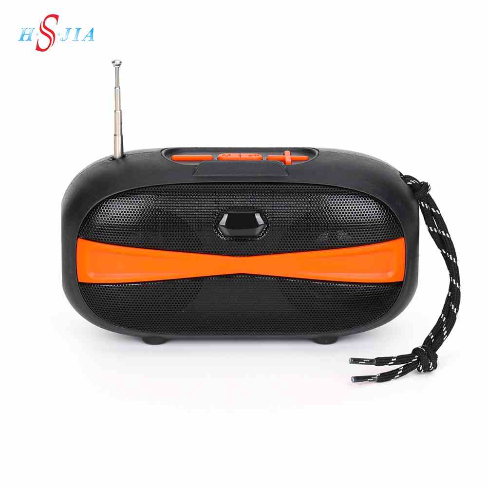 HS-3404 New arrival outdoor bluetooth speaker with fm solar panel radio