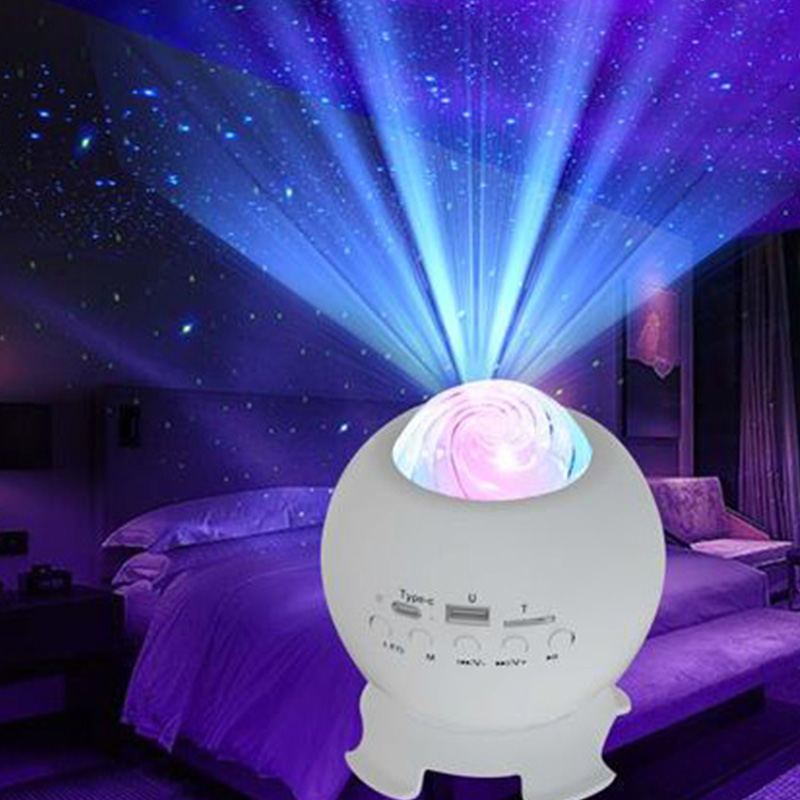 HS-A176 Starry Sky LED Projector Night Light Party Speaker Lamp Music Player