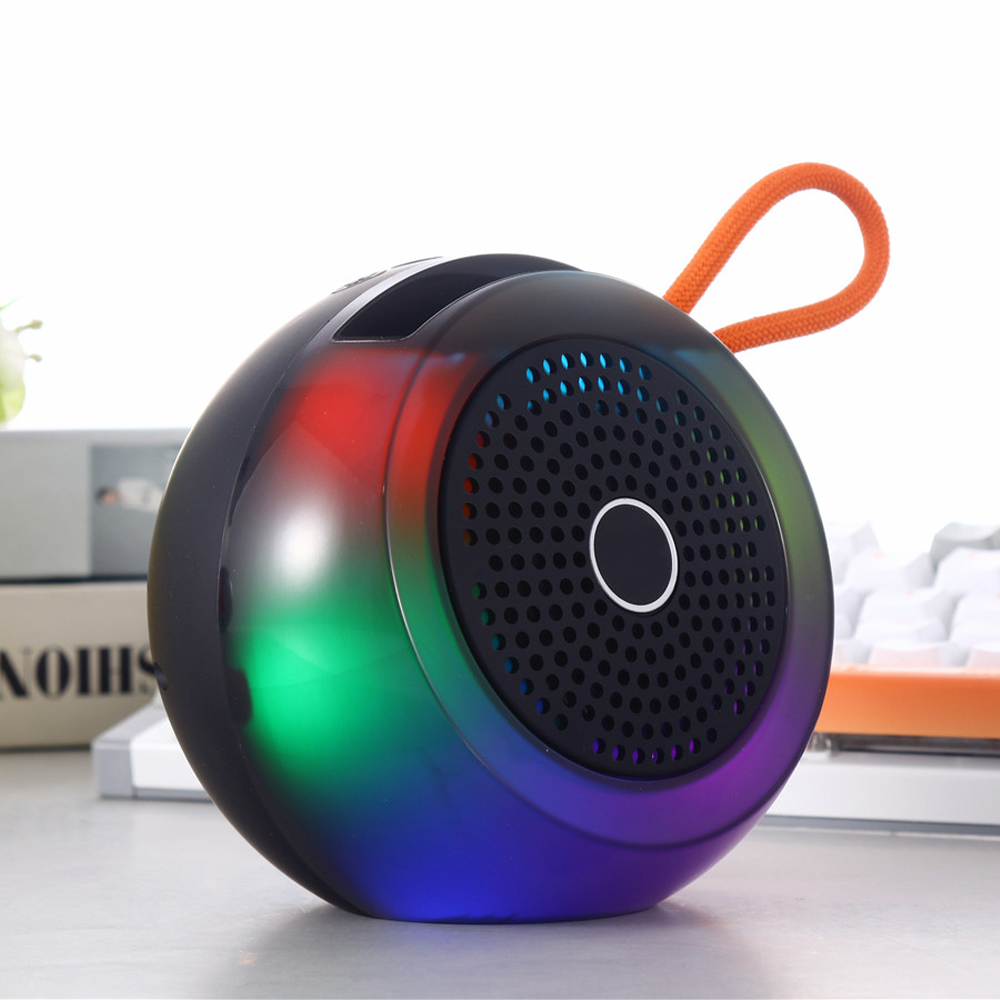 Woofer active mini Speaker Fm Radio party bluetooth Speaker with led disco light